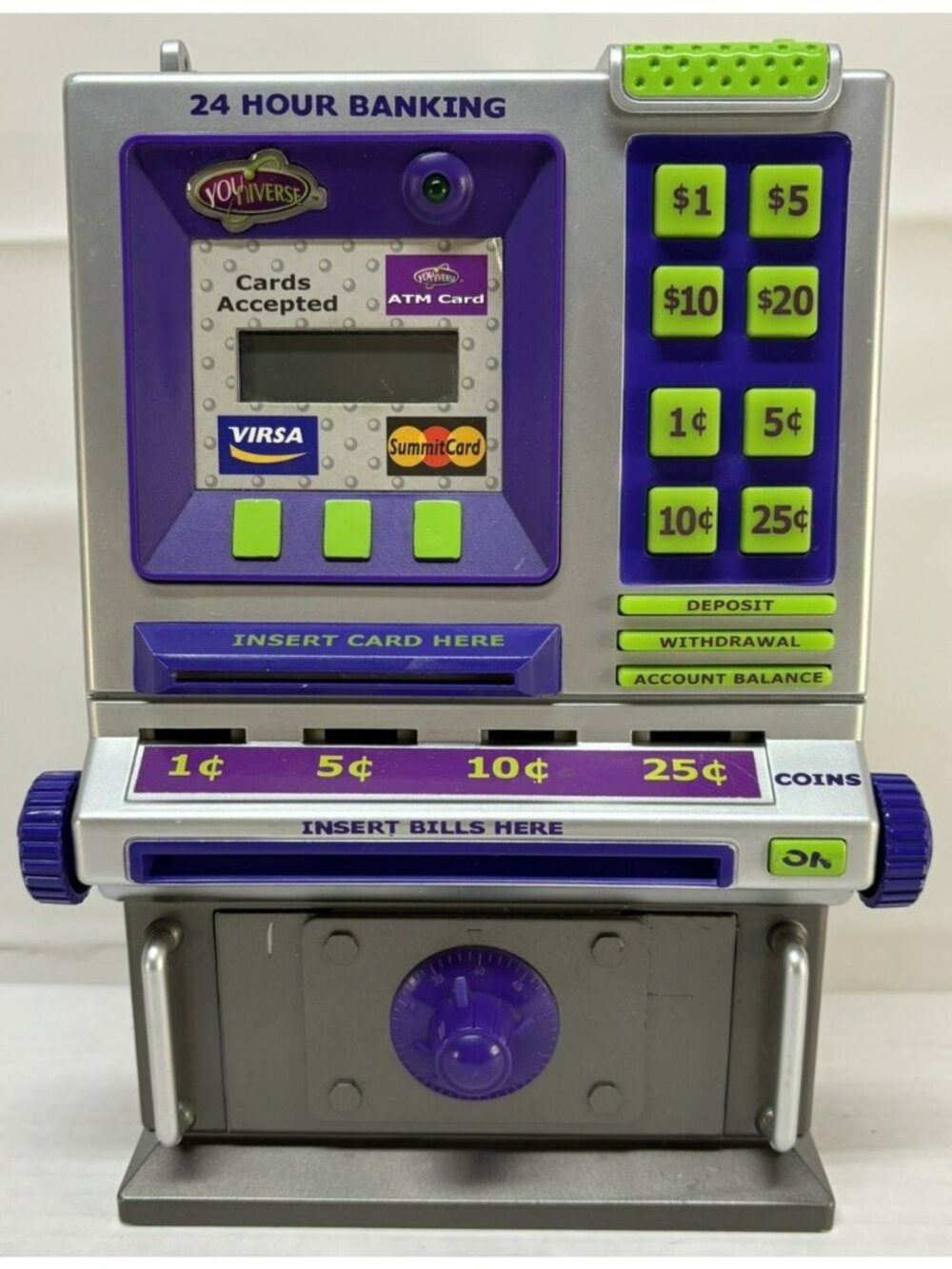 WORKS Vintage 2004 Summit Youniverse 24 Hour Electronic ATM, Coin Counter & Safe